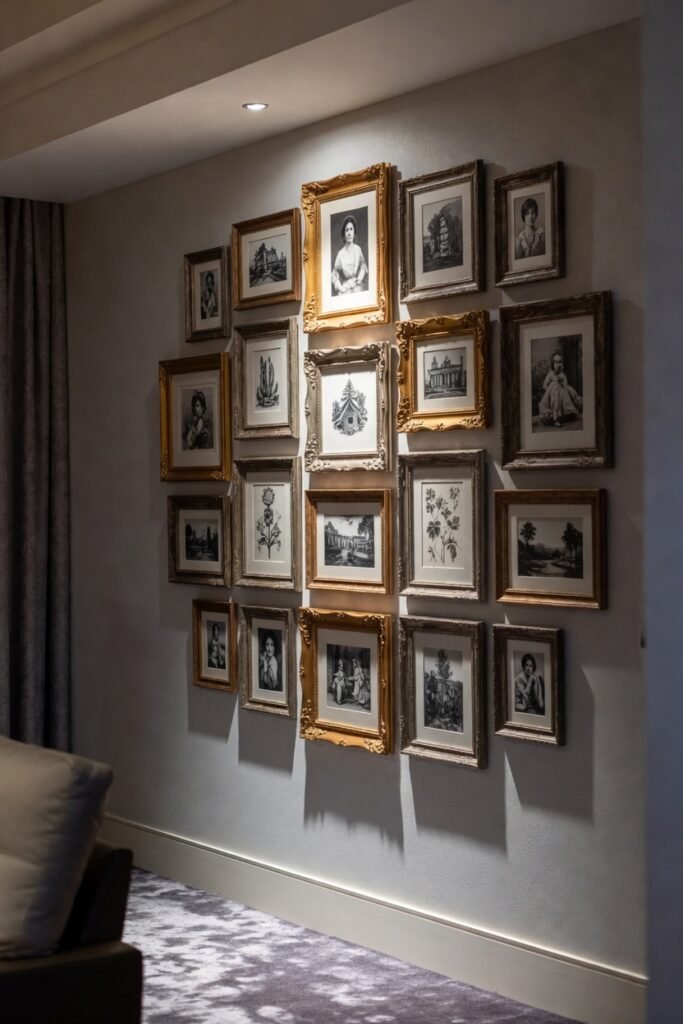 Design #10: Vintage Frame Clusters (The Curated Chaos)