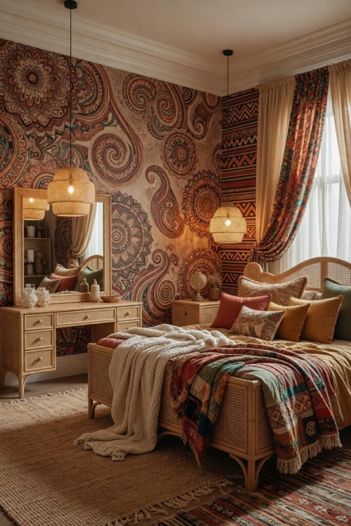 10. Metallic and Foil Wallpaper for Glamour