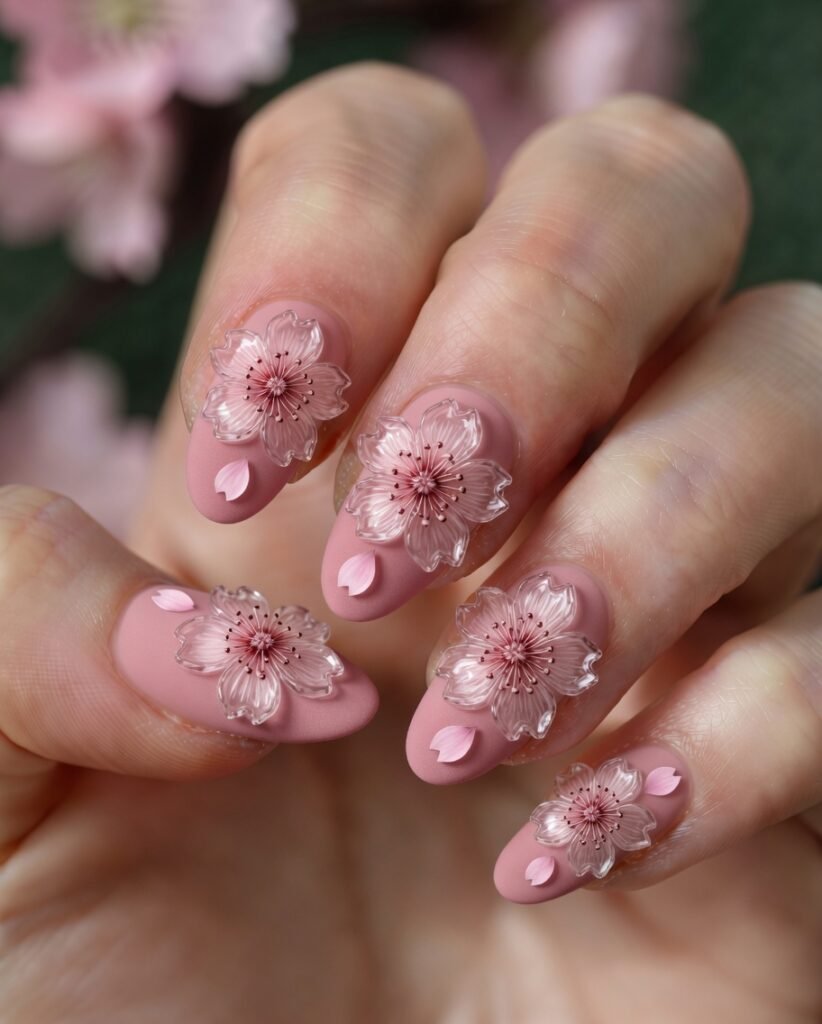 9. Matte Sakura with Glossy Petals