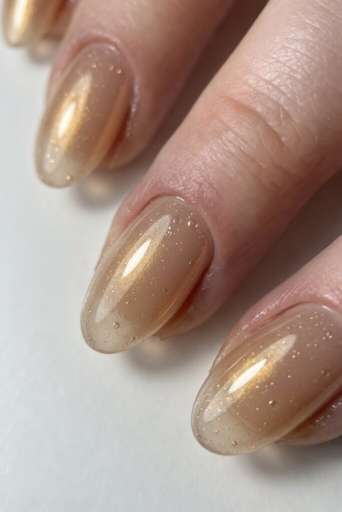 Champagne Jelly Nails