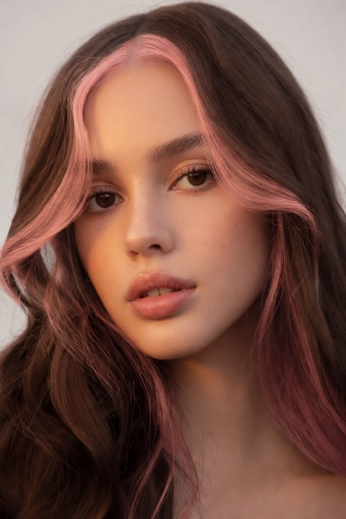6. Chocolate Brown and Rose Gold Melt