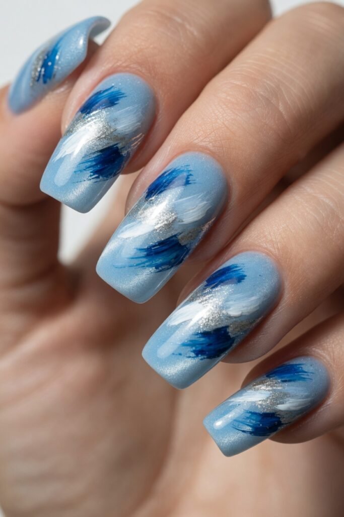Abstract Brushstroke Accents