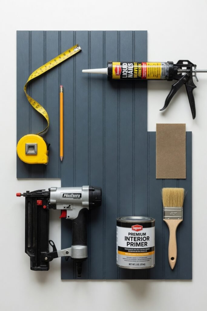 Step 3: Measure and Cut the Beadboard Panels