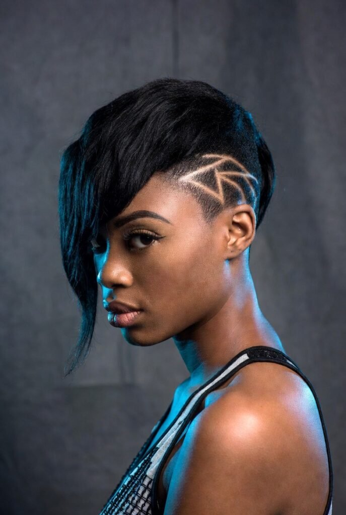 5. Rounded Bubble Bixie on Fine Natural Hair
