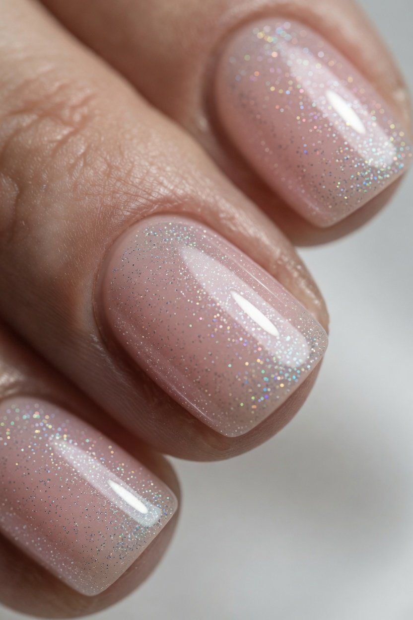 Alt Text: Close-up of gel nails on natural nails showcasing four trendy manicure ideas including Hazelnut Latte Swirl, Rosewater Pearl, Smoky Gray Velvet, and Coral Sorbet Jelly finishes for a long-lasting chip-free everyday manicure.