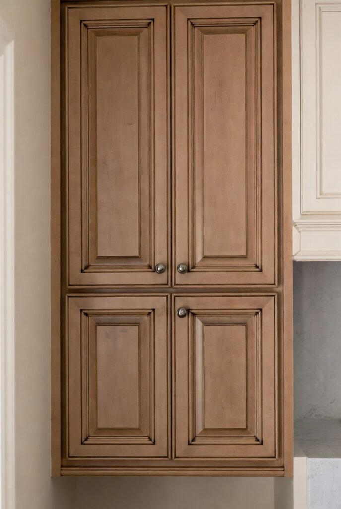 4. Glass-Front Cabinets