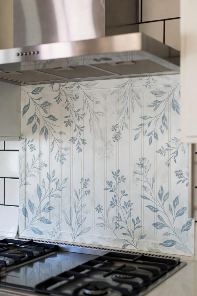 14. Bead Board Backsplash as a Waterproof Wainscoting (For Sink Areas)