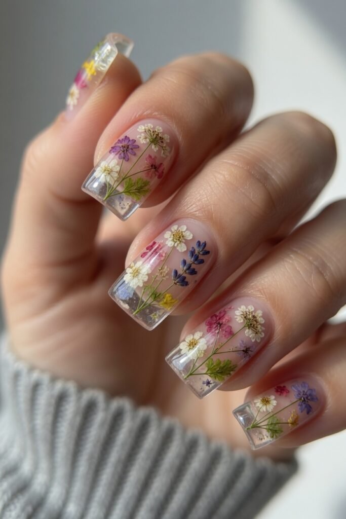 15. Transparent Gel with Dried Flowers
