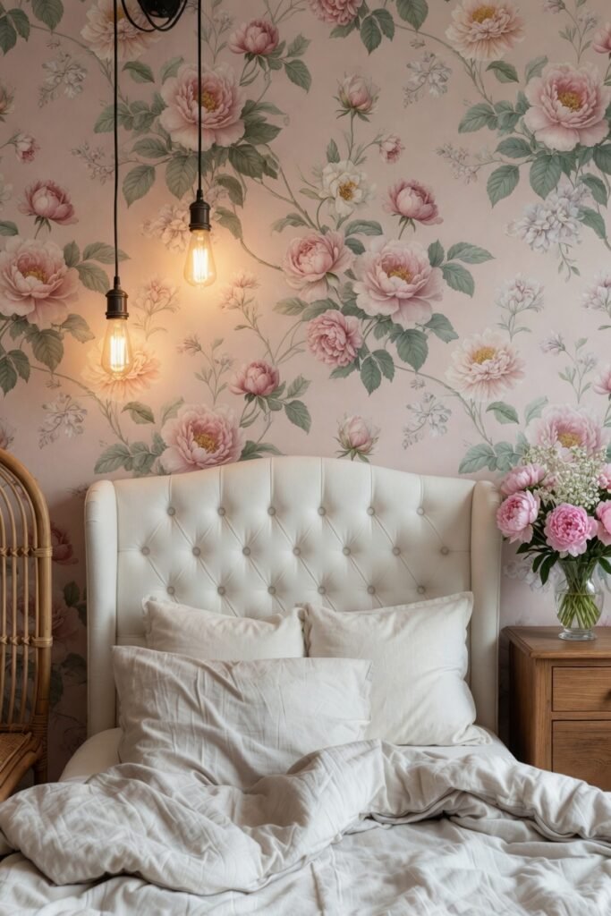 17. Floral Wallpaper (The Classic Choice)