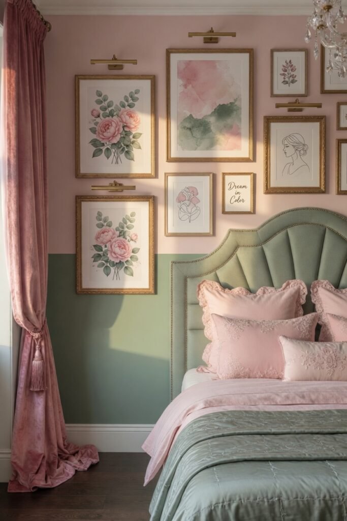 7. Two-Tone Painted Walls (Half and Half)