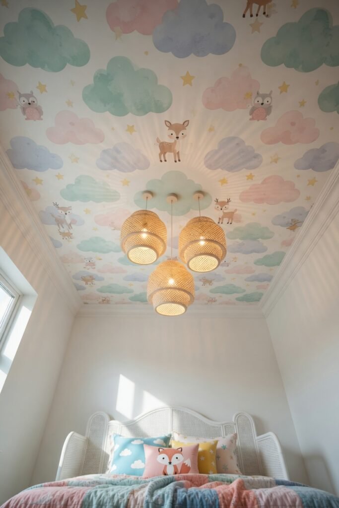 12. Kids’ Bedroom Wallpaper That Grows With Them