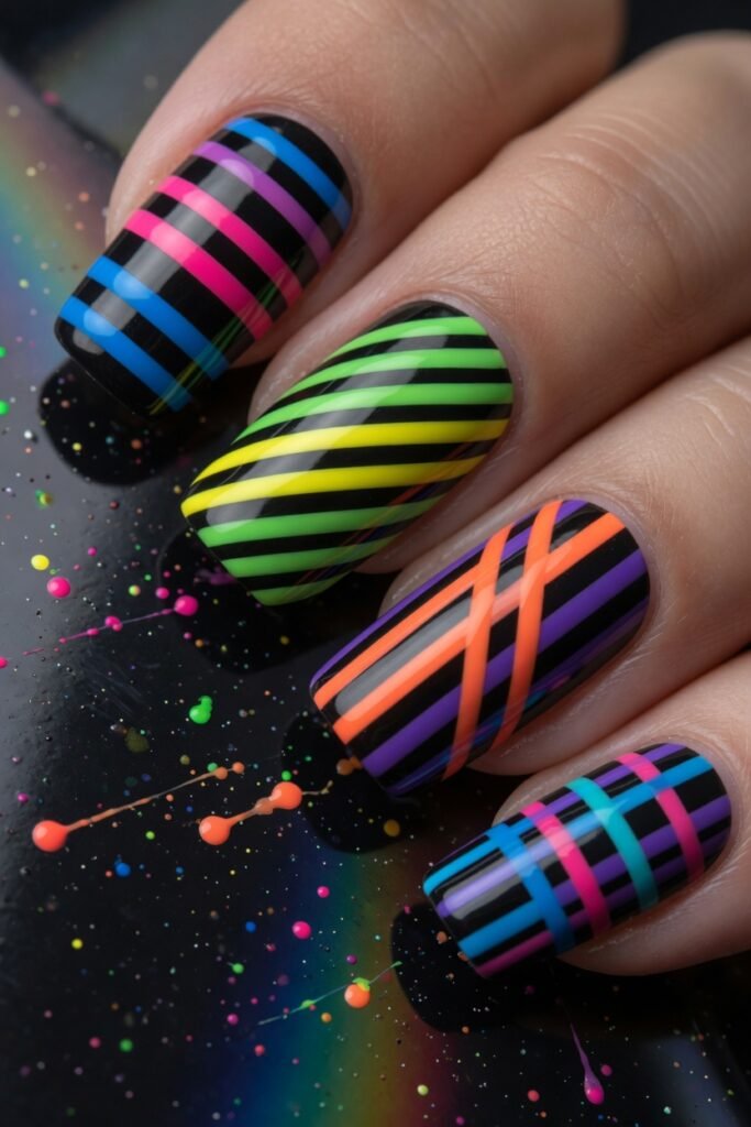 Striped Tape Resist