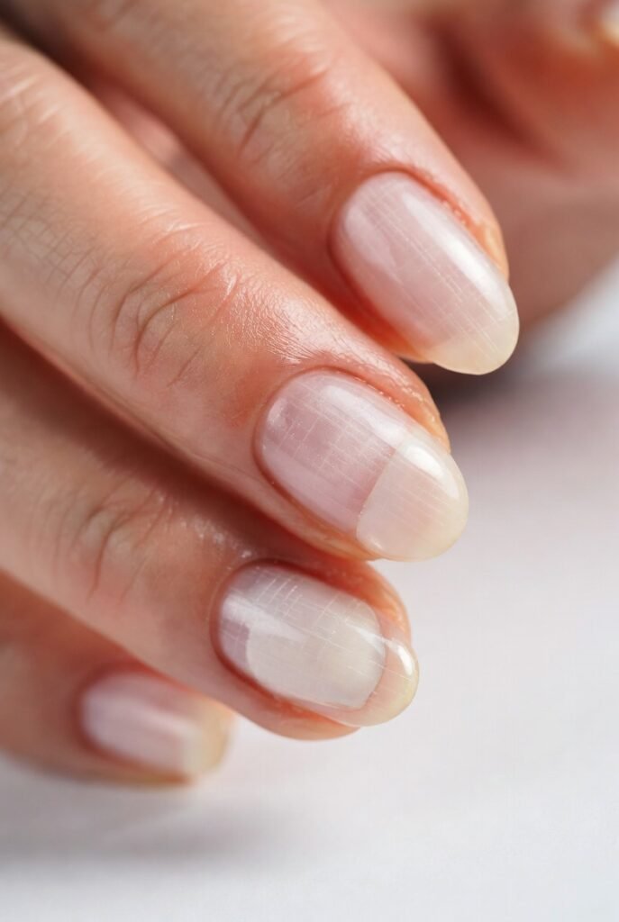 15. Pearl Nail Charms Set Into Gel
