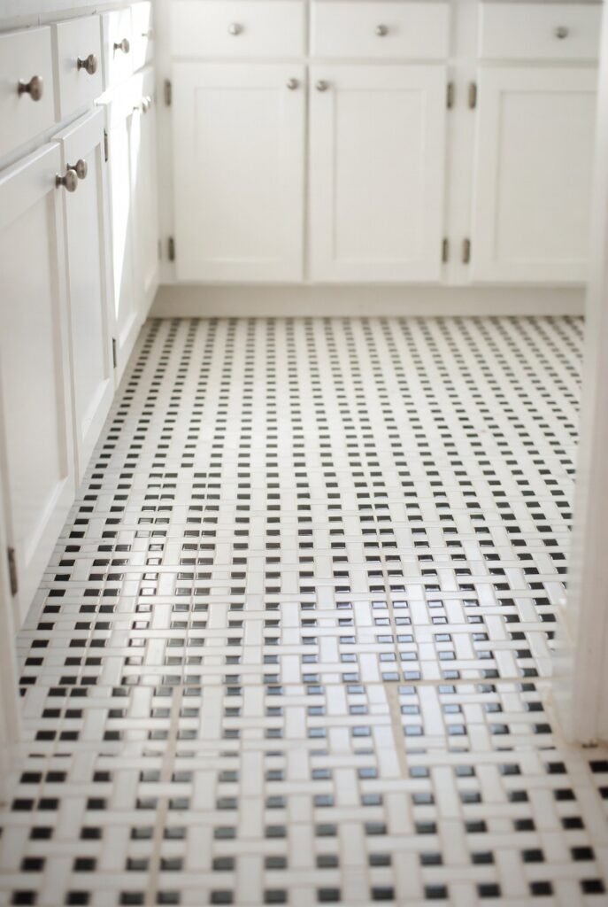 14. Checkerboard Flooring