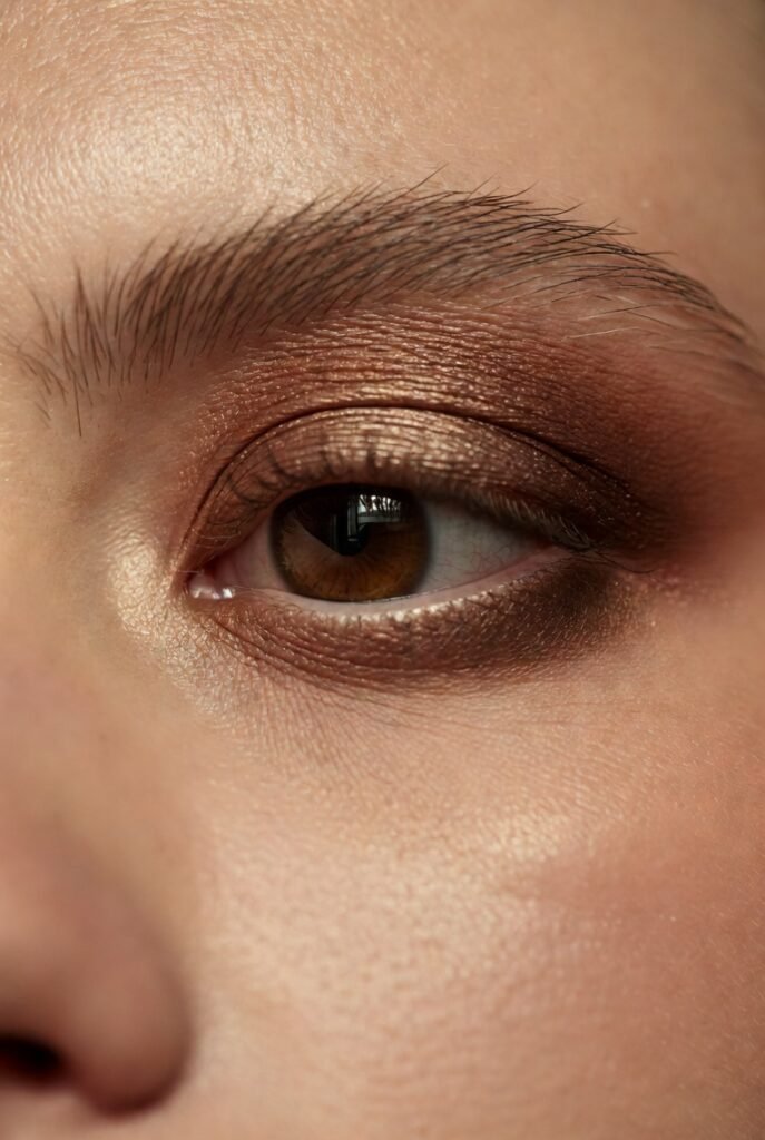 6. Warm Up Your Eye Sockets With Bronzer as Shadow