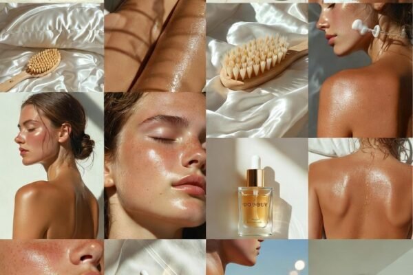 A beautifully lit close-up of glowing healthy body skin showcasing a radiant and luminous complexion with smooth soft texture, highlighting expert skincare tips and techniques for achieving naturally confident and deeply nourished glowing body skin, perfect inspiration for your most radiant skin yet