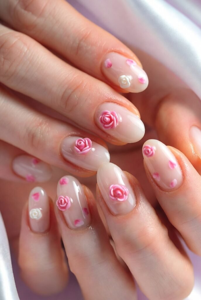 1. Delicate Rose Embellishments