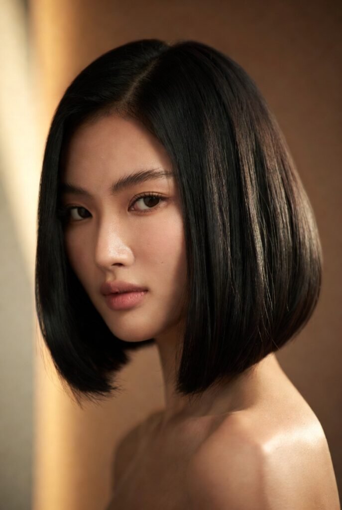 The Sleek Lob with Hidden Under-Texture