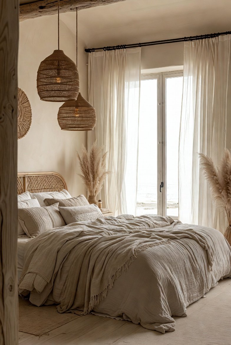 boho coastal bedroom