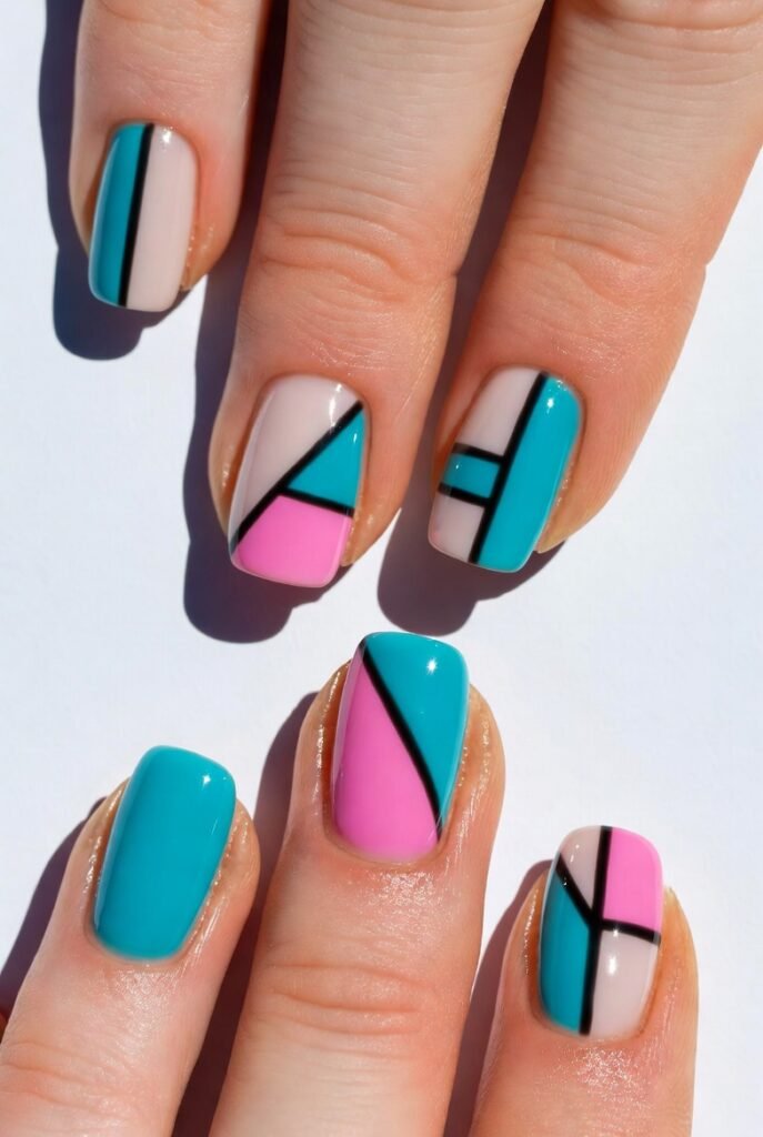 7. Geometric Color Blocks