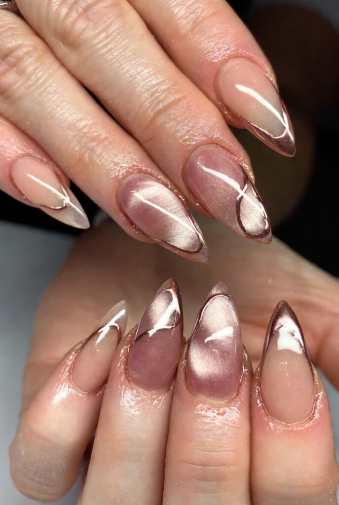 Clear Glass with White Outline