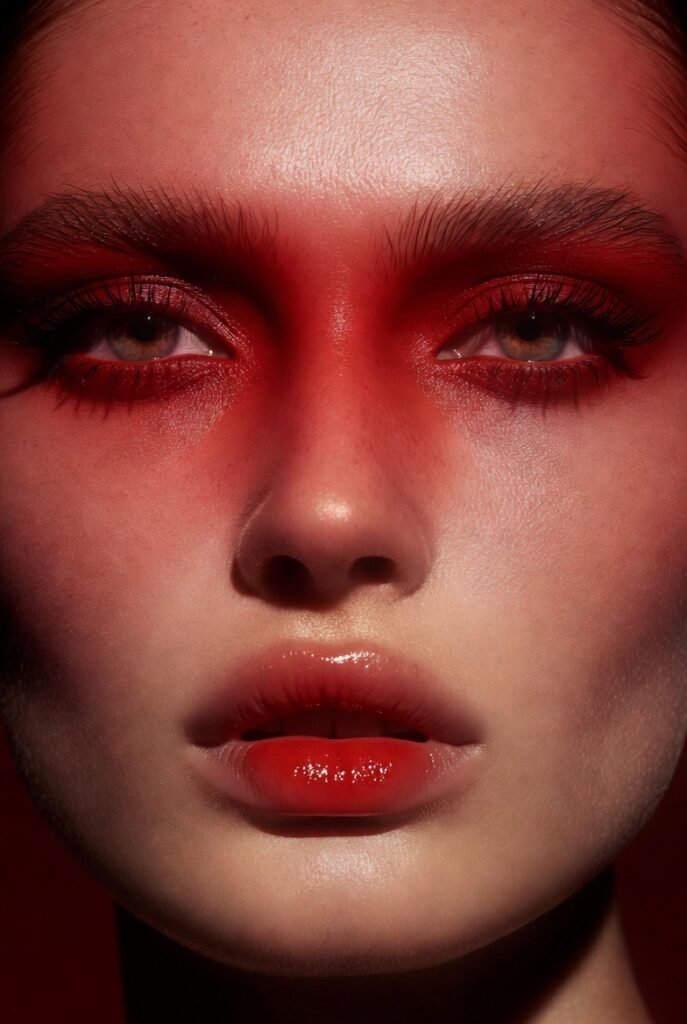 Cherry Red All Over (Eyes, Cheeks, Lips)