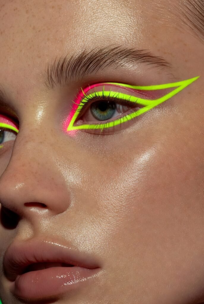 Neon Liner with Bare Skin