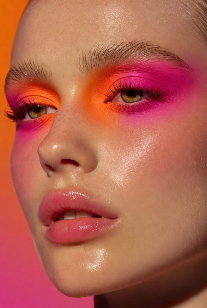 Tangerine and Bubblegum Pink Two‑Tone