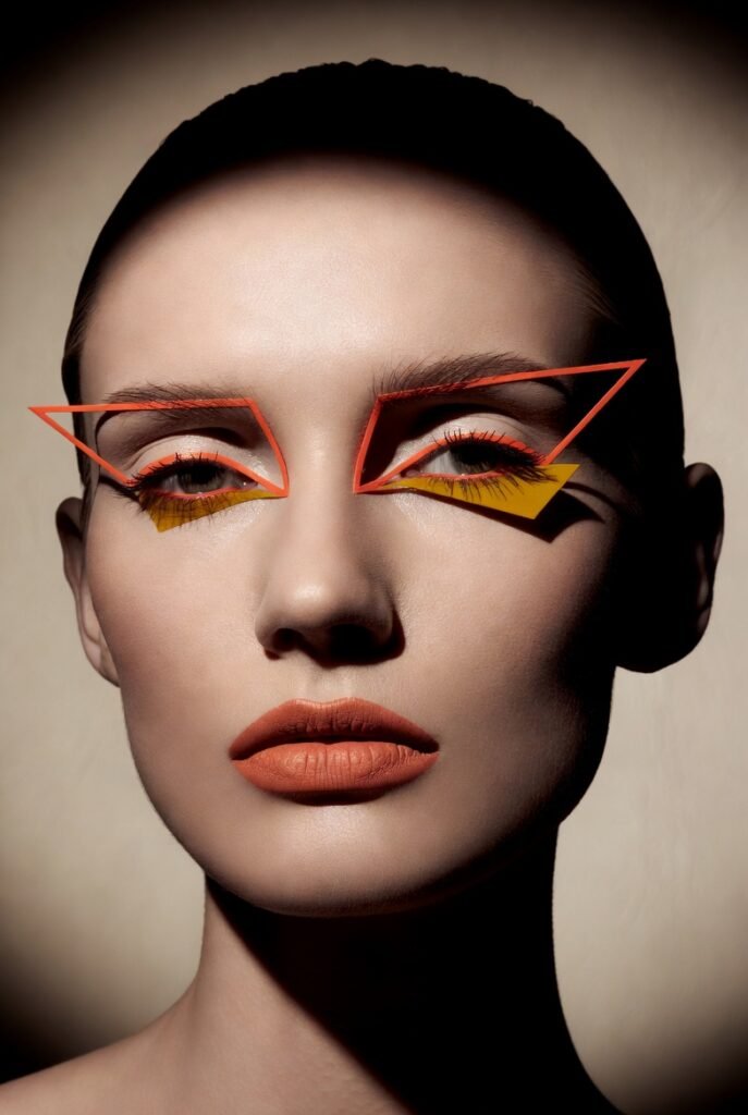 Coral and Mustard Graphic Wing