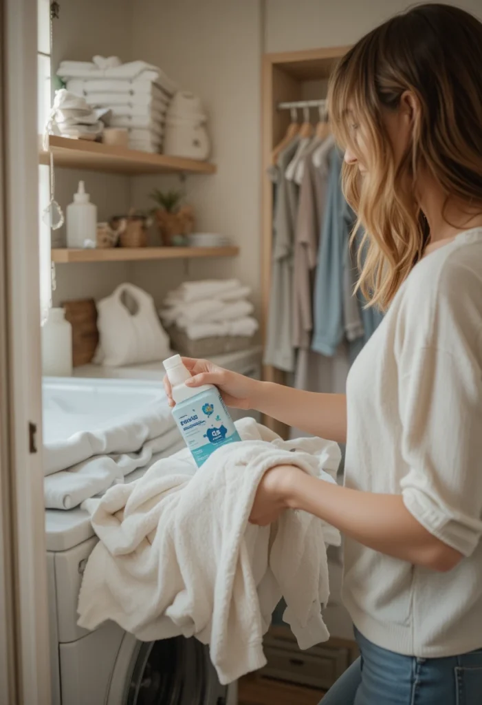 Avoid Harsh Laundry Detergents and Fabric Softeners