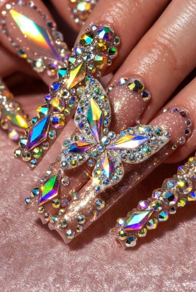 Chrome Butterfly Wings for Futuristic Shine