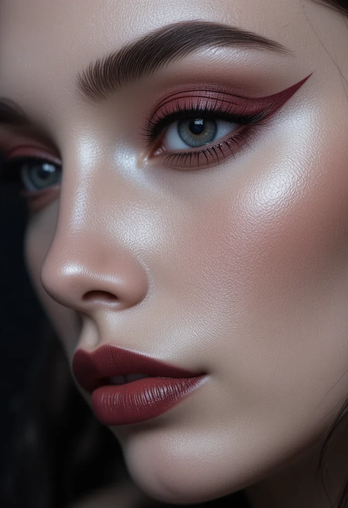 Maroon Waterline Stamp