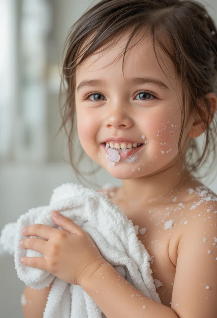 Teach Kids to Pat Dry Instead of Rubbing