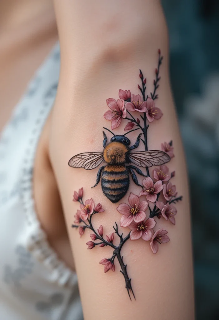 Cherry Blossom Honeybee Pollinator