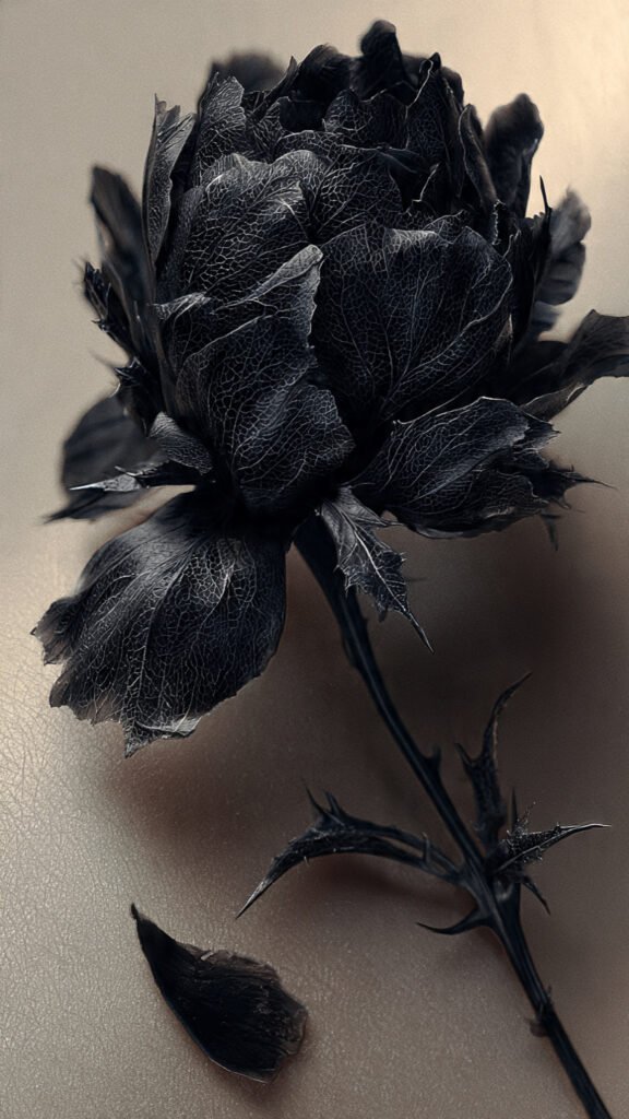 Bouquet of Wilted Flowers Tied with Barbed Wire