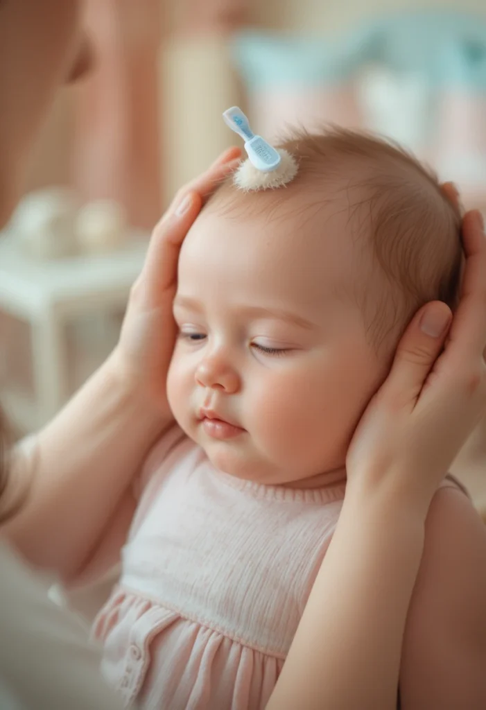 Gently Remove Cradle Cap with Oil and a Soft Brush