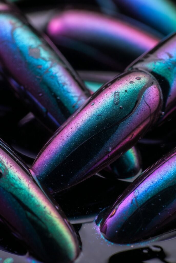 Oil Slick (Iridescent Black)