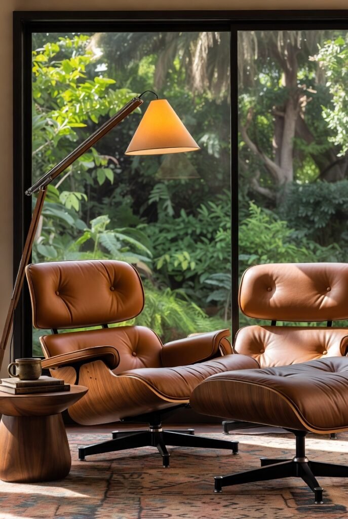 Add an Eames-Style Lounge Chair and Ottoman