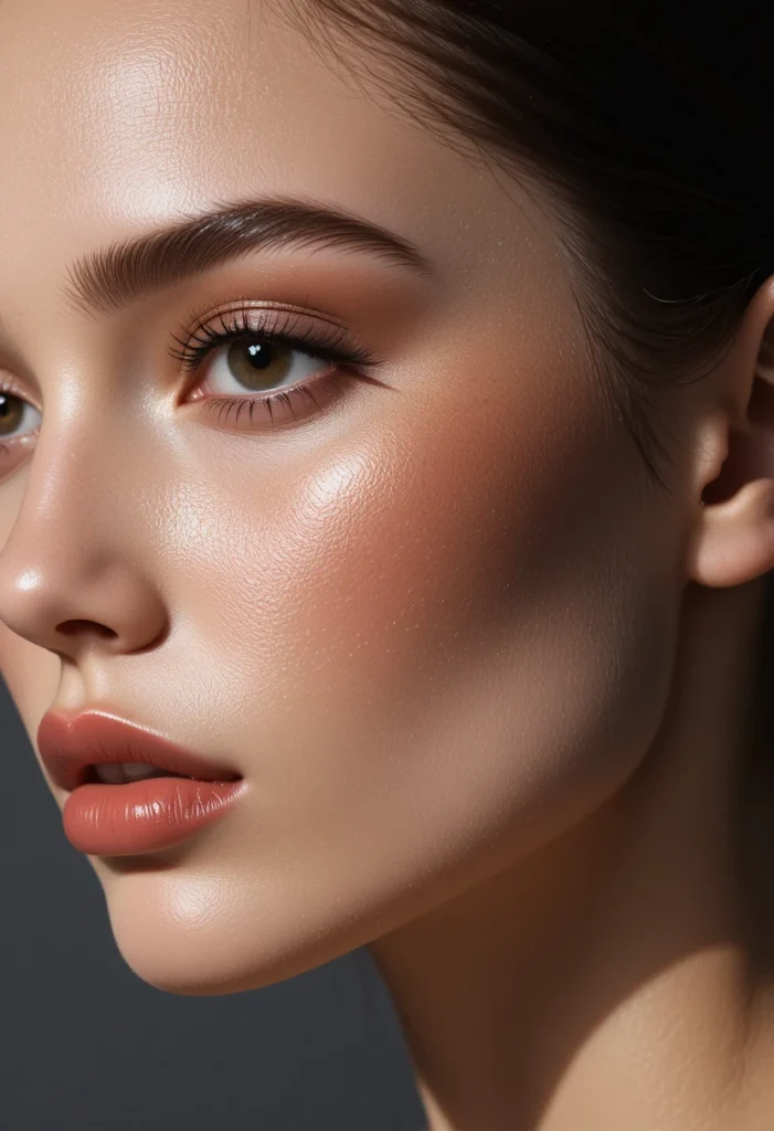 Contour Placed Below the Cheekbone Hollow