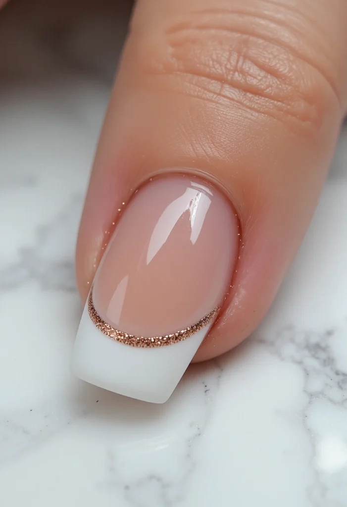 White French Tip with a Twist