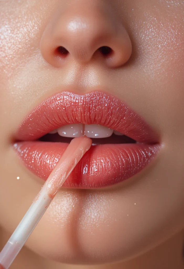 Position Lip Lighter in the Center Only for Natural Volume