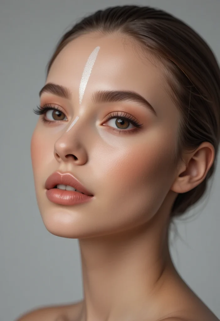 Highlighting the Forehead Center Only