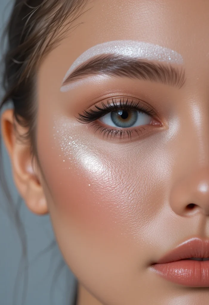 Brow Bone Highlight Extending Outward