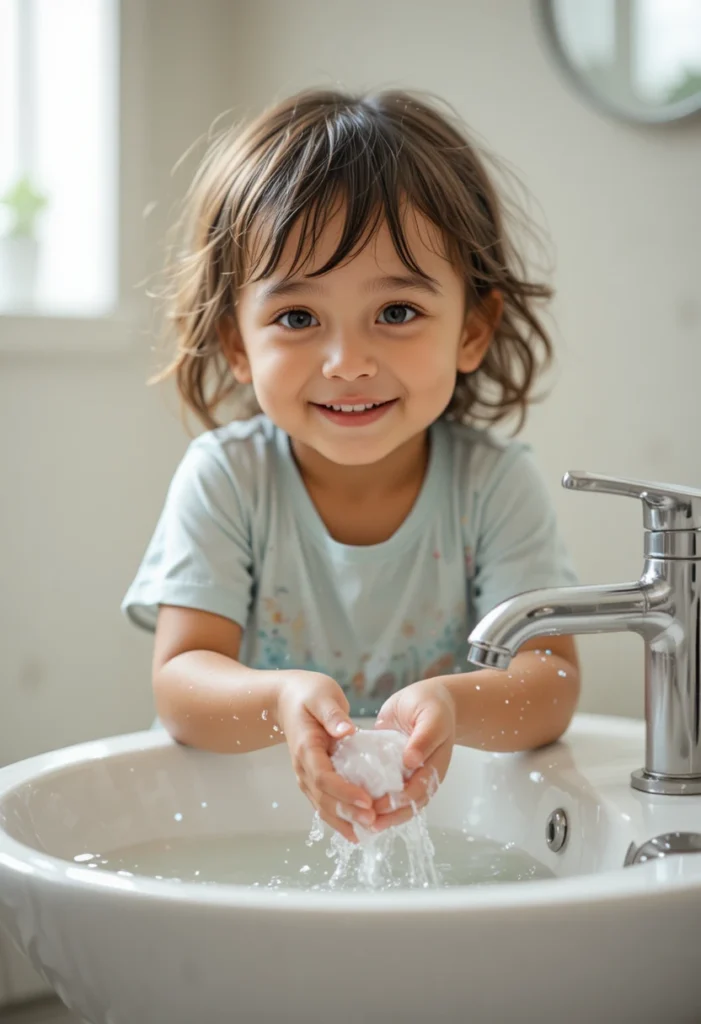 Wash Hands with Lukewarm Water and Mild Soap Only