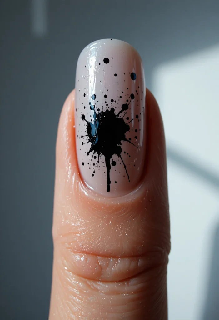 Single Inky Splatter