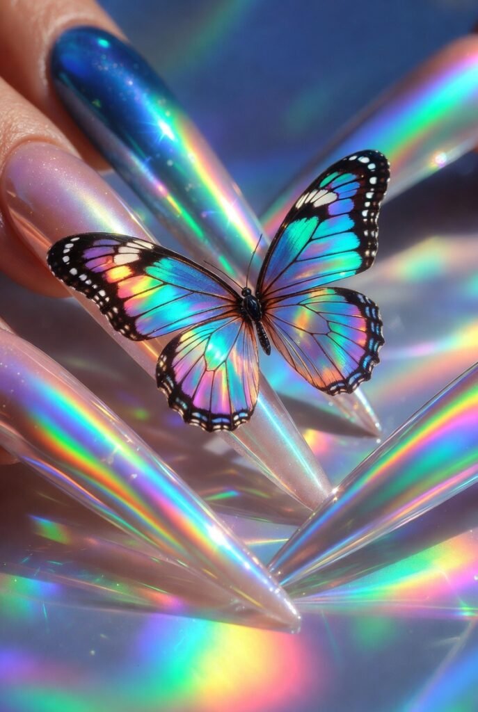 Holographic Wing Overlays for Iridescent Magic