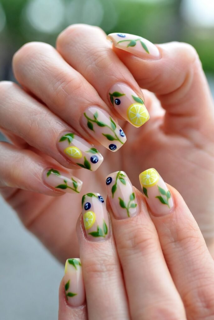 10. Incorporate a Tiny Leaf or Stem for a Farmstand Feel