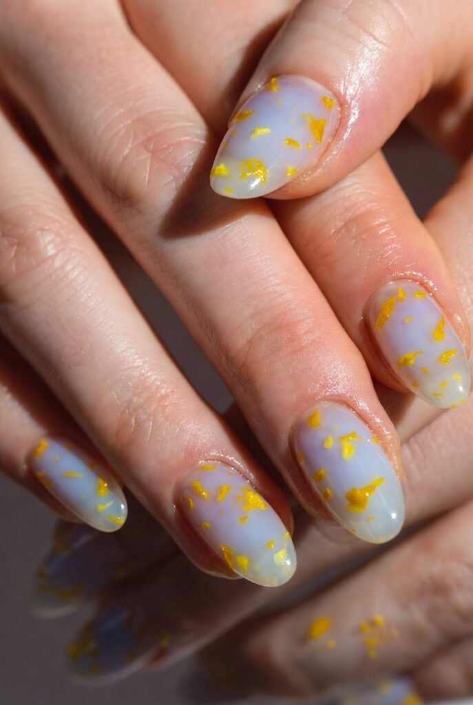 12. Frame Each Nail with a Thin Yellow Outline