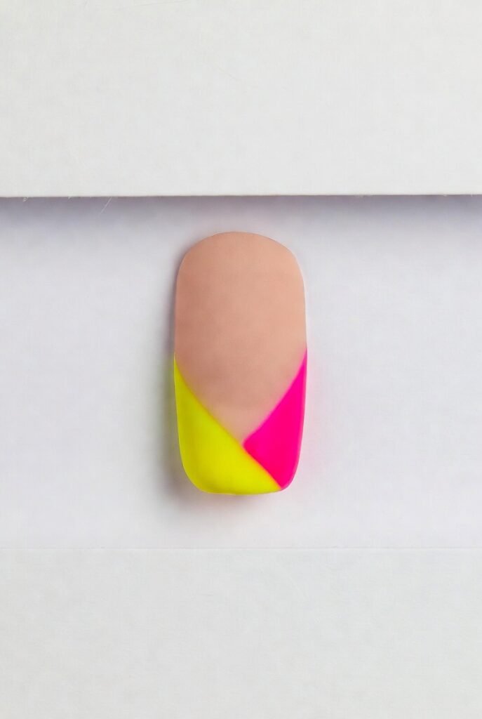 Pearlized Crescent on Glossy Nude