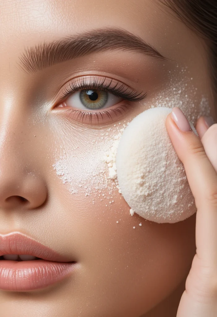 Place Powder Under the Eyes First, Then Set the Rest